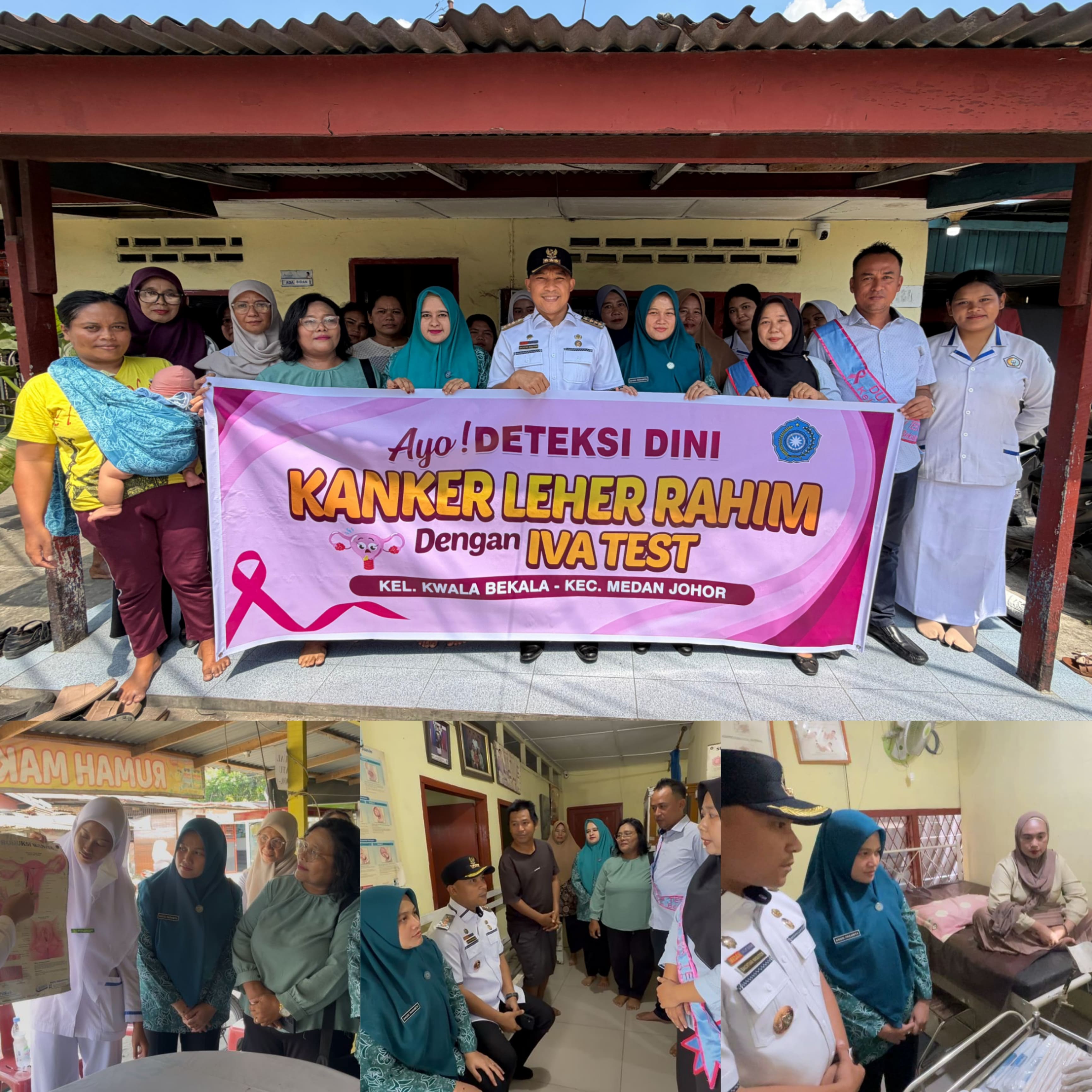 TP. PKK KECAMATAN MEDAN JOHOR PEDULI KESEHATAN PEREMPUAN : ANTUSIAS WARGA IKUT IVA TEST